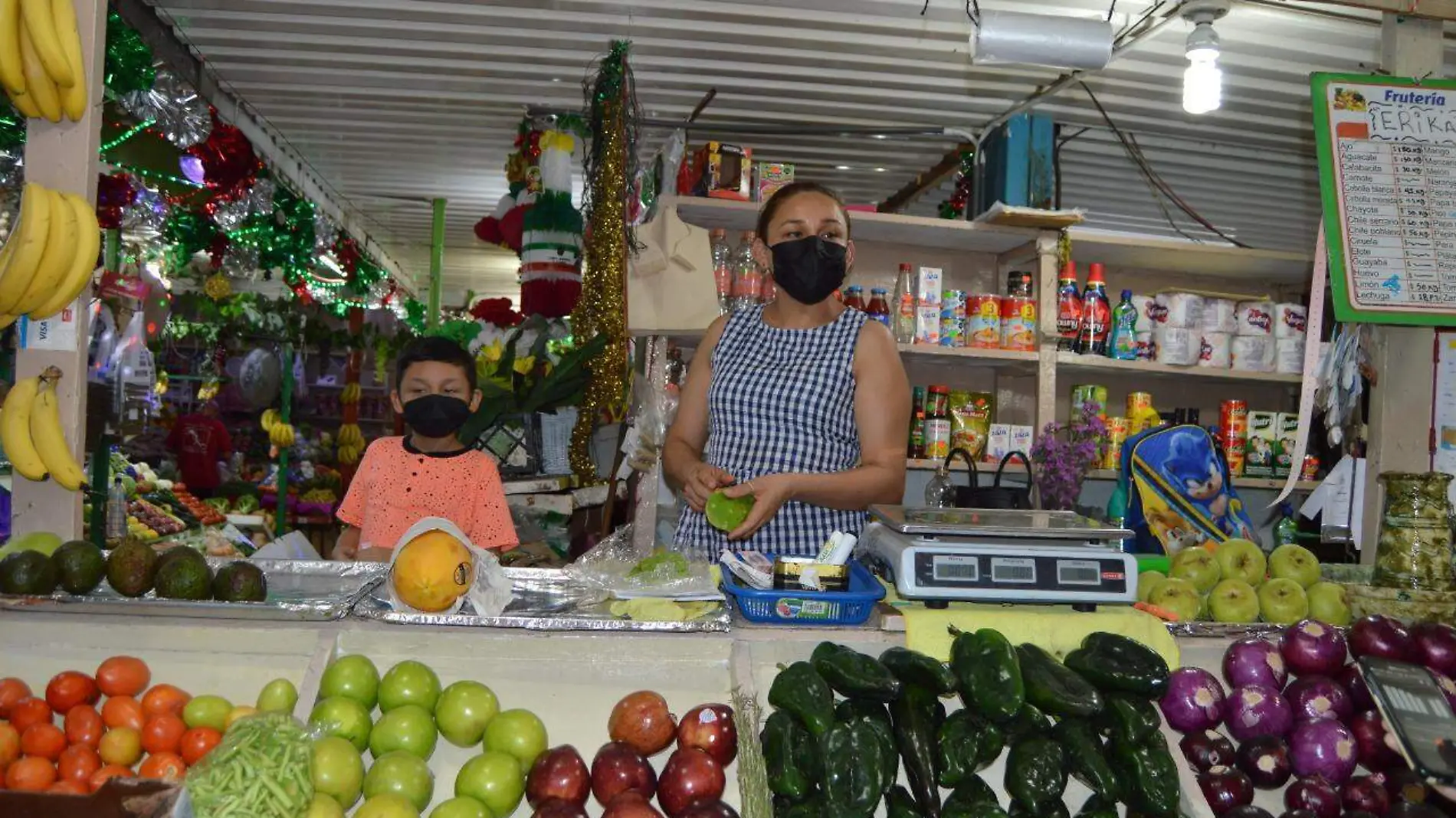 negocio mercado fruta comerciante